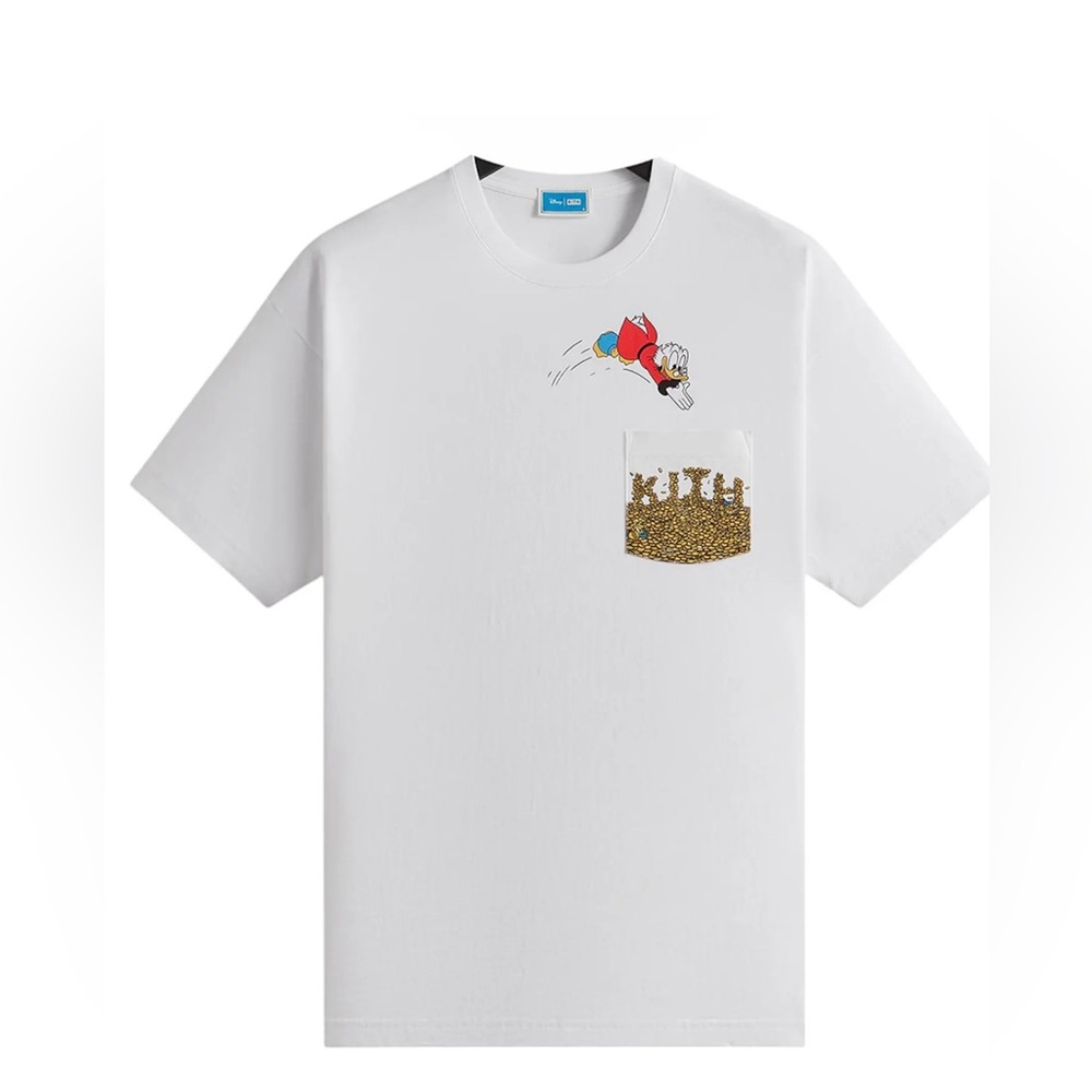 SOLD - KITH Disney Donald Duck Scrooge Coins Tee - White - XL 
Brand New/ Tags